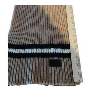 Coach XL knit wool scarf 72” long pic taken while folded  long enough